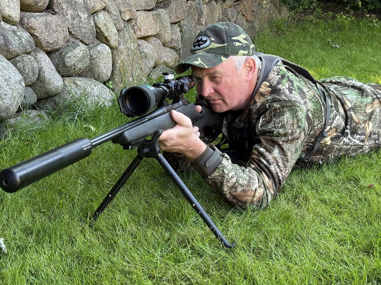 Claus Christiansen i felten med Viper-Flex skydestokke