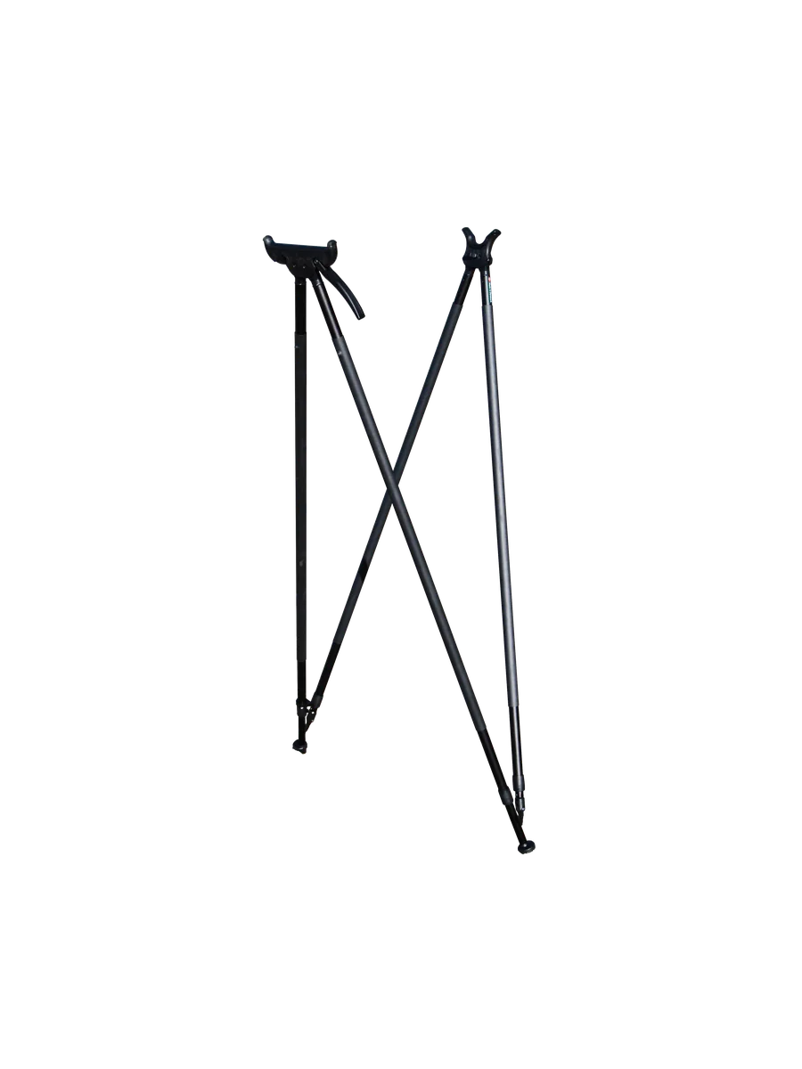 Styx Elite+ aluminium quad shooting sticks fully extended