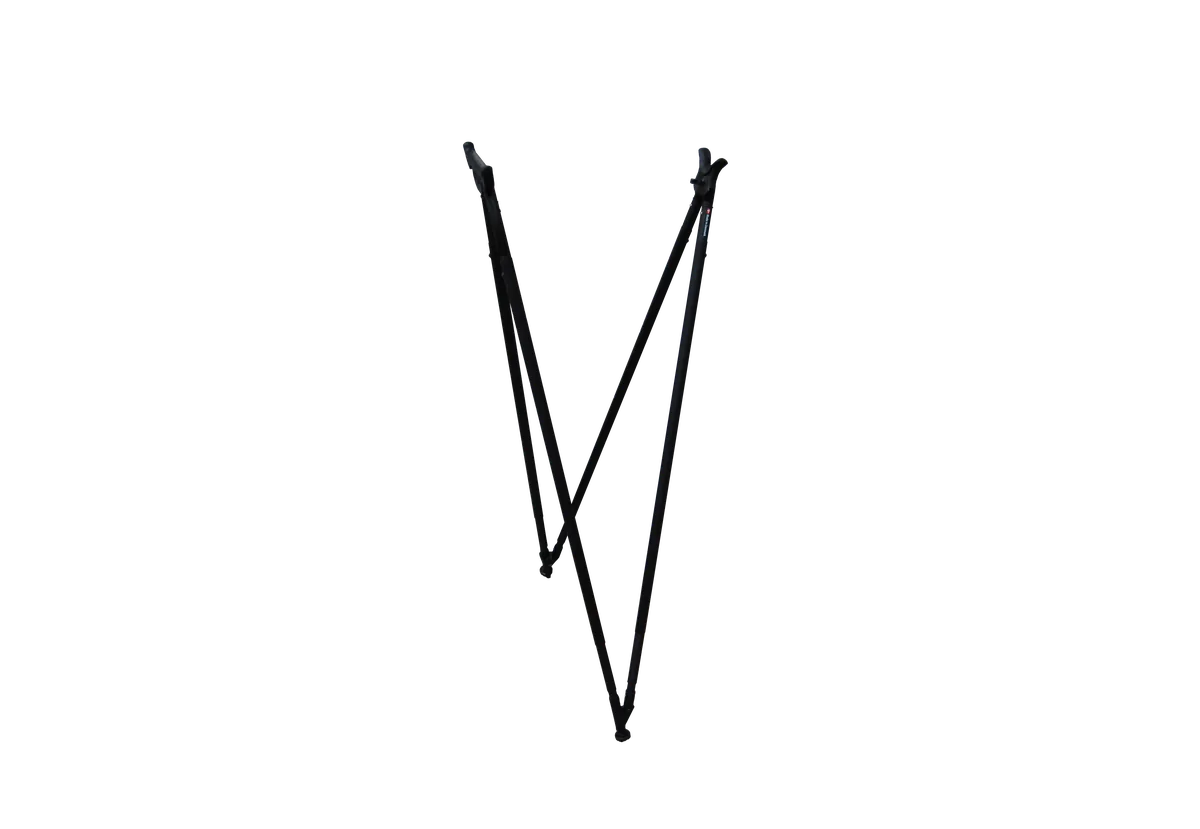 Styx PRO carbon-fibre quad shooting sticks fully extended